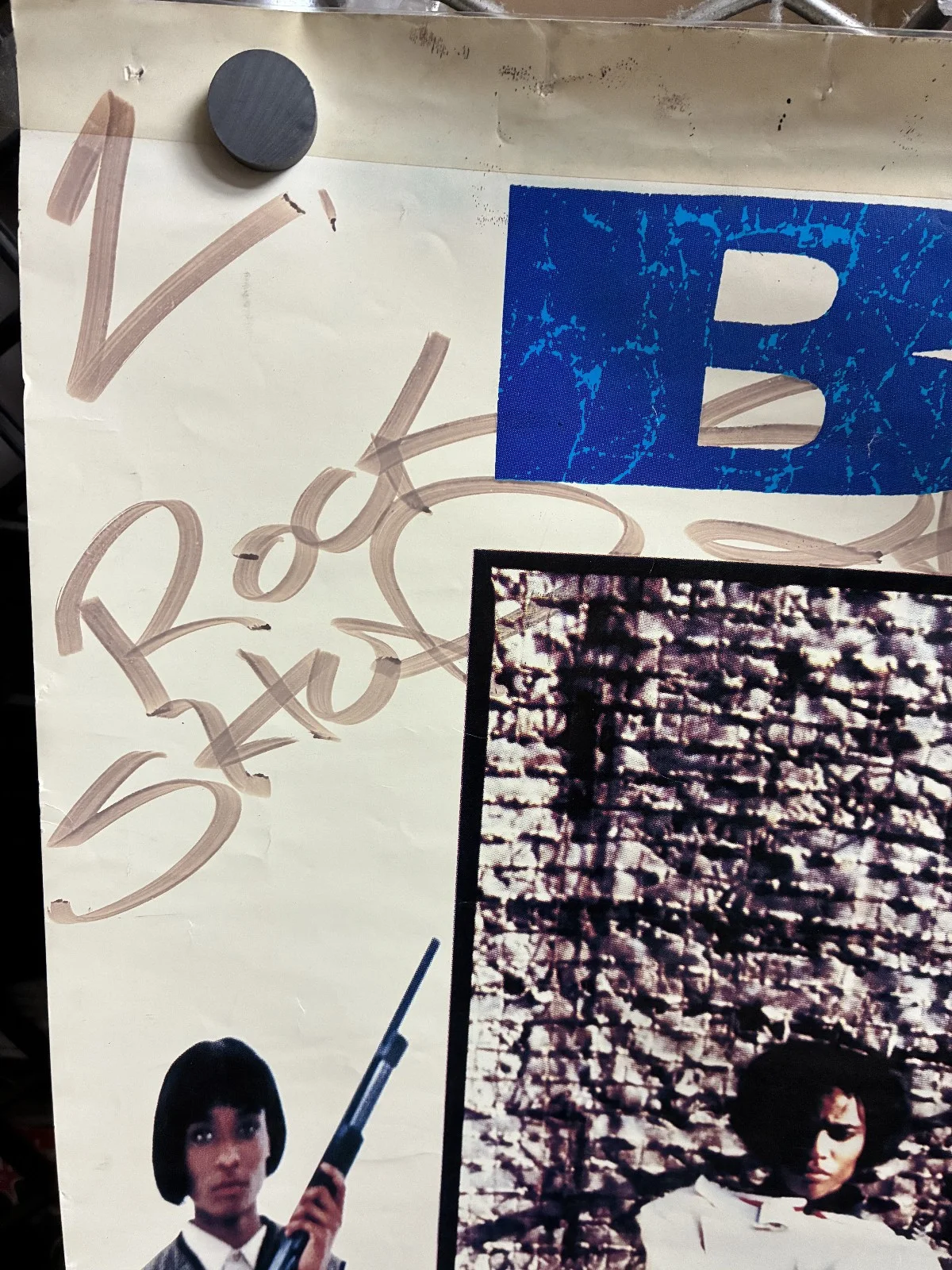 Signed Boss 1993 Born Gangstaz Promotional Poster Detroit Hip Hop Rap Promo, изображение 2