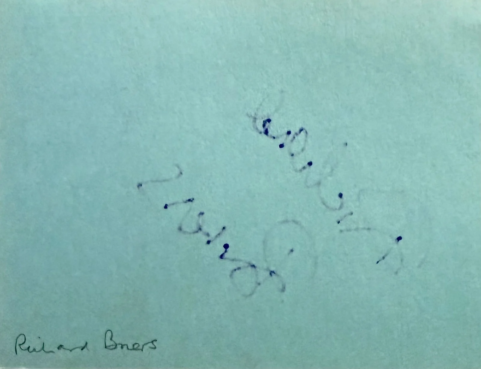 Richard Briers — RICHARD BRIERS Autograph Signed 4" x 5" ALBUM PAGE Cockneys vs Zombies FATHOM, изображение 4