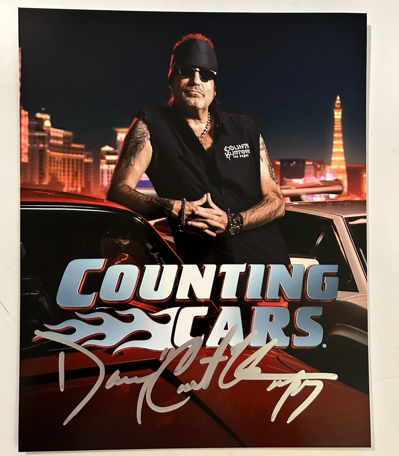 Danny Koker — Count's Kustoms Danny Koker autograph 8x10 Photo (Proof Pic) Car Tv Show