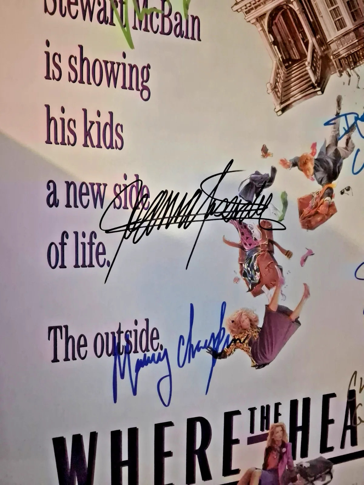 seen below — WHERE THe heart is CAST SIGNED MOVIE POSTER-w./COA ekim, image 3