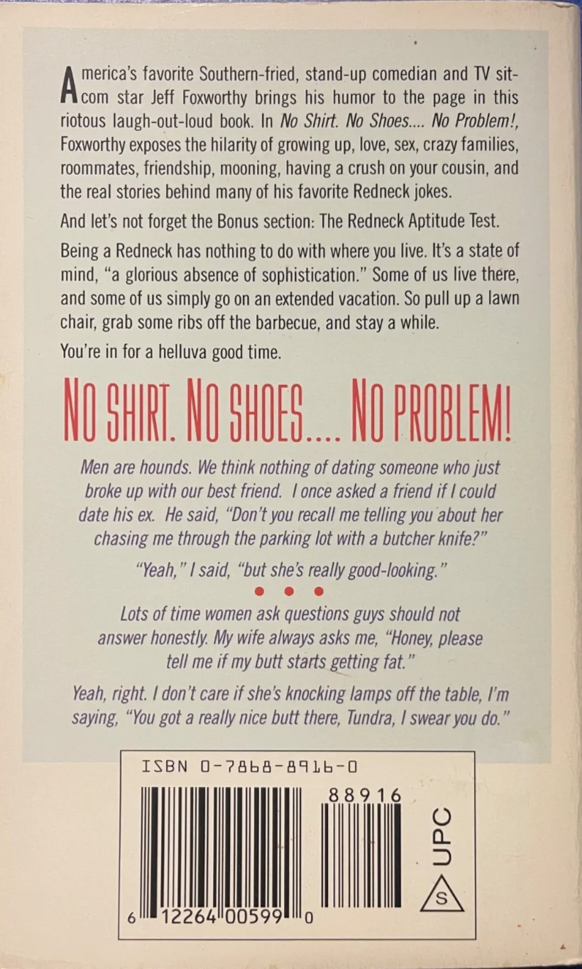 Jeff Foxworthy Autographed Book, image 2