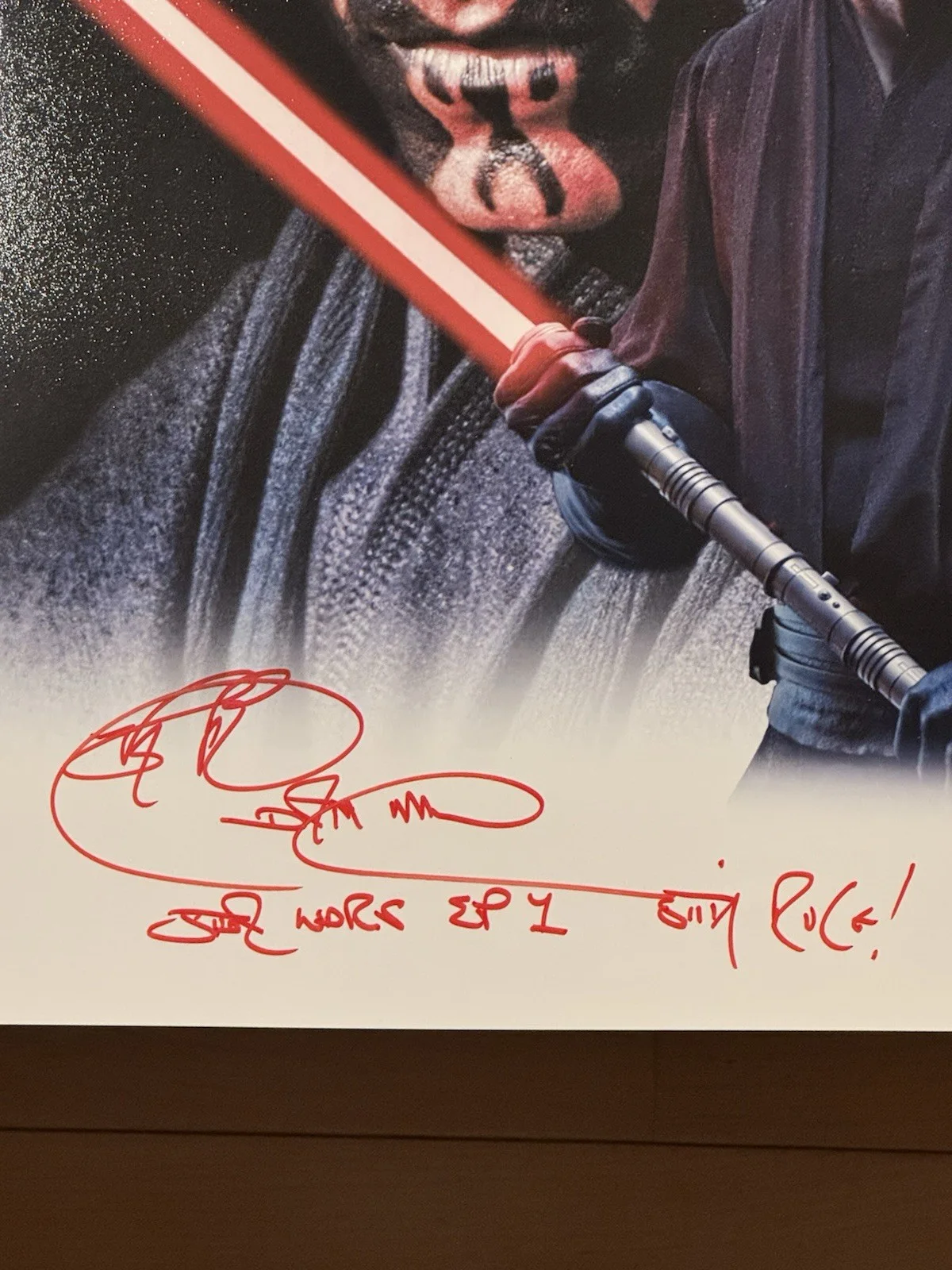 Ray Park — Ray Park Star Wars Ep 1 Darth Maul Signed 16 X 20 Beckett Photo Inscribed, изображение 2