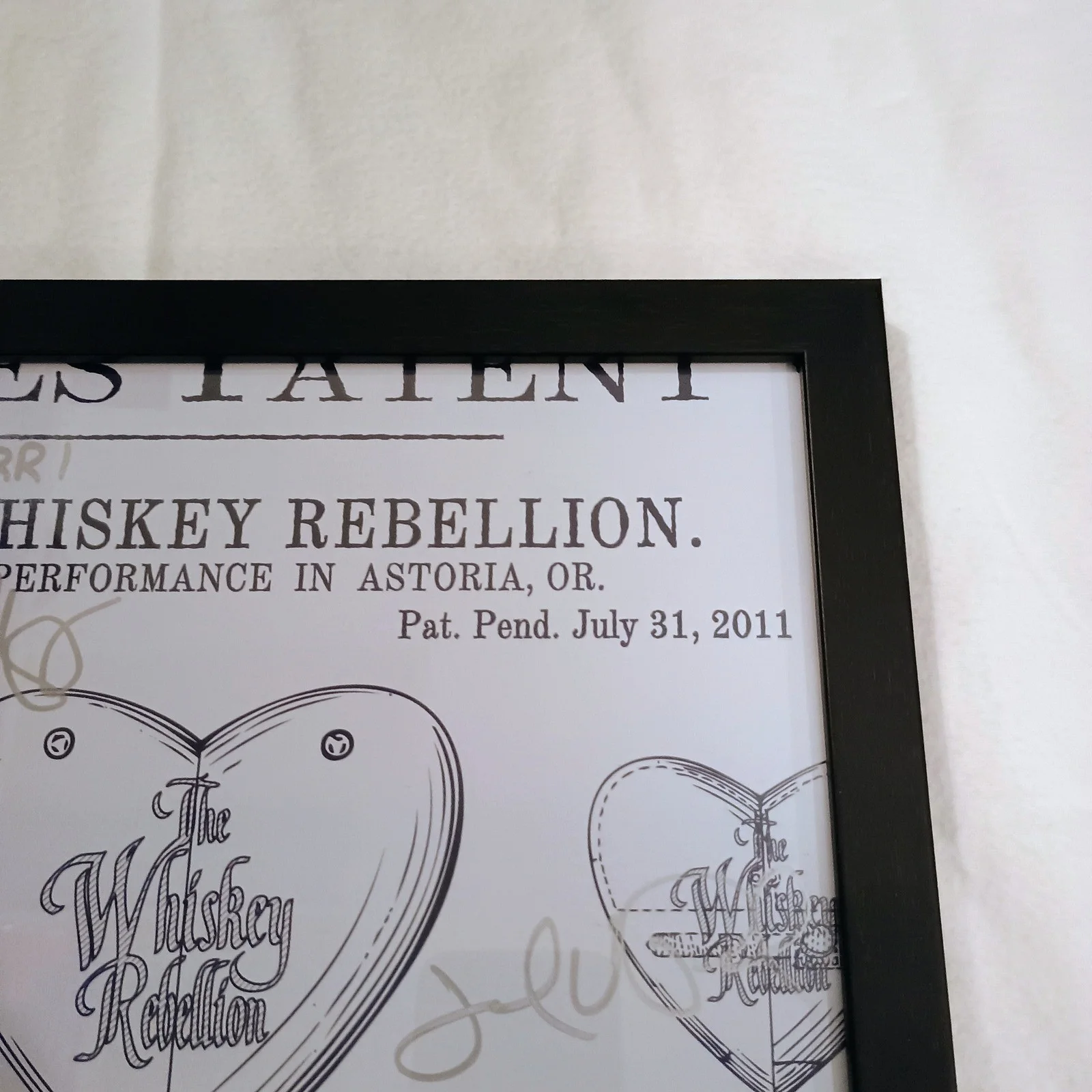 The Whiskey Rebellion Signed Concert Poster Liberty Theatre Astoria OR 2011, изображение 4