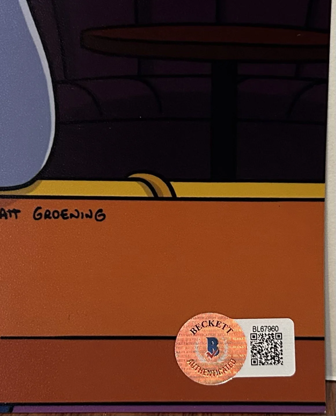 Ricky Gervais — RICKY GERVAIS THE SIMPSONS CHARLES HEATHBAR SIGNED 8x10 PHOTO BECKETT BAS, image 2
