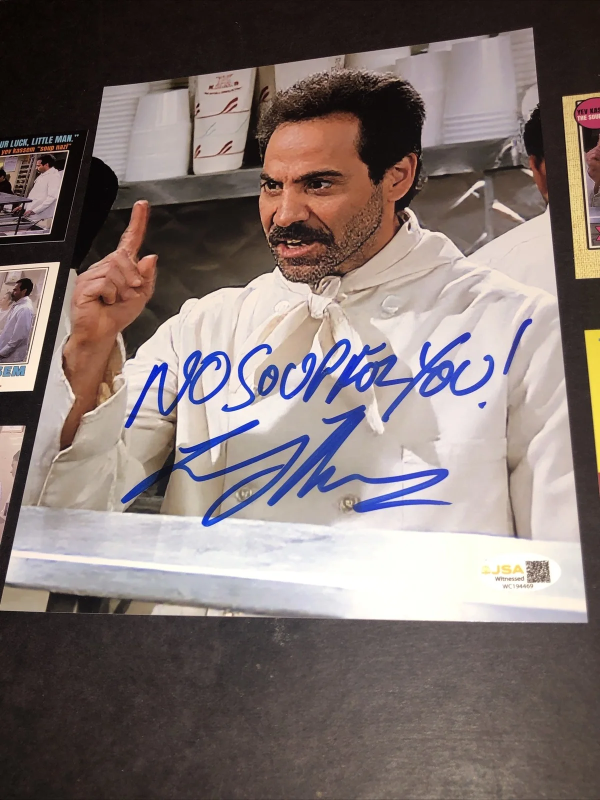 Larry Thomas — JSA Larry Thomas Signed Soup Nazi Seinfeld Autographed 8x10 Free Bonus Card 469, изображение 2