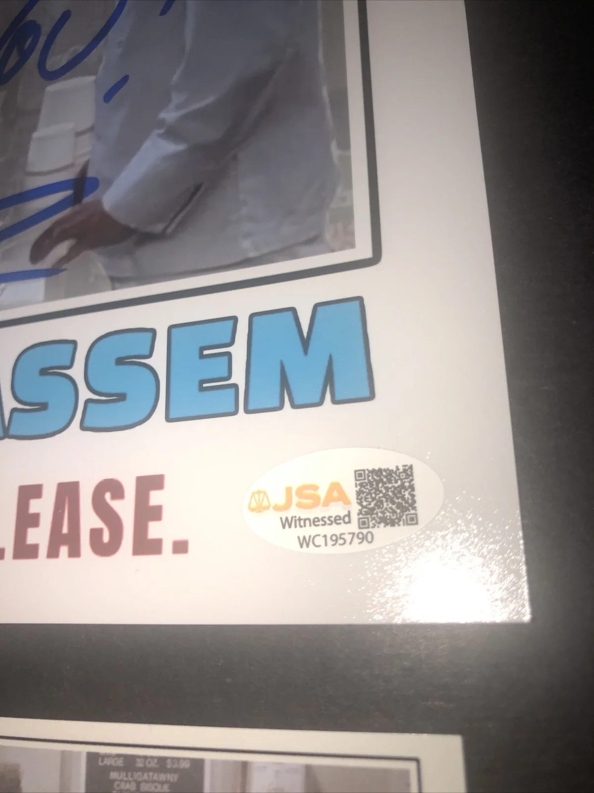 Larry Thomas — JSA Larry Thomas Signed Soup Nazi Seinfeld Autographed 8x10 Free Bonus Card 790, изображение 3