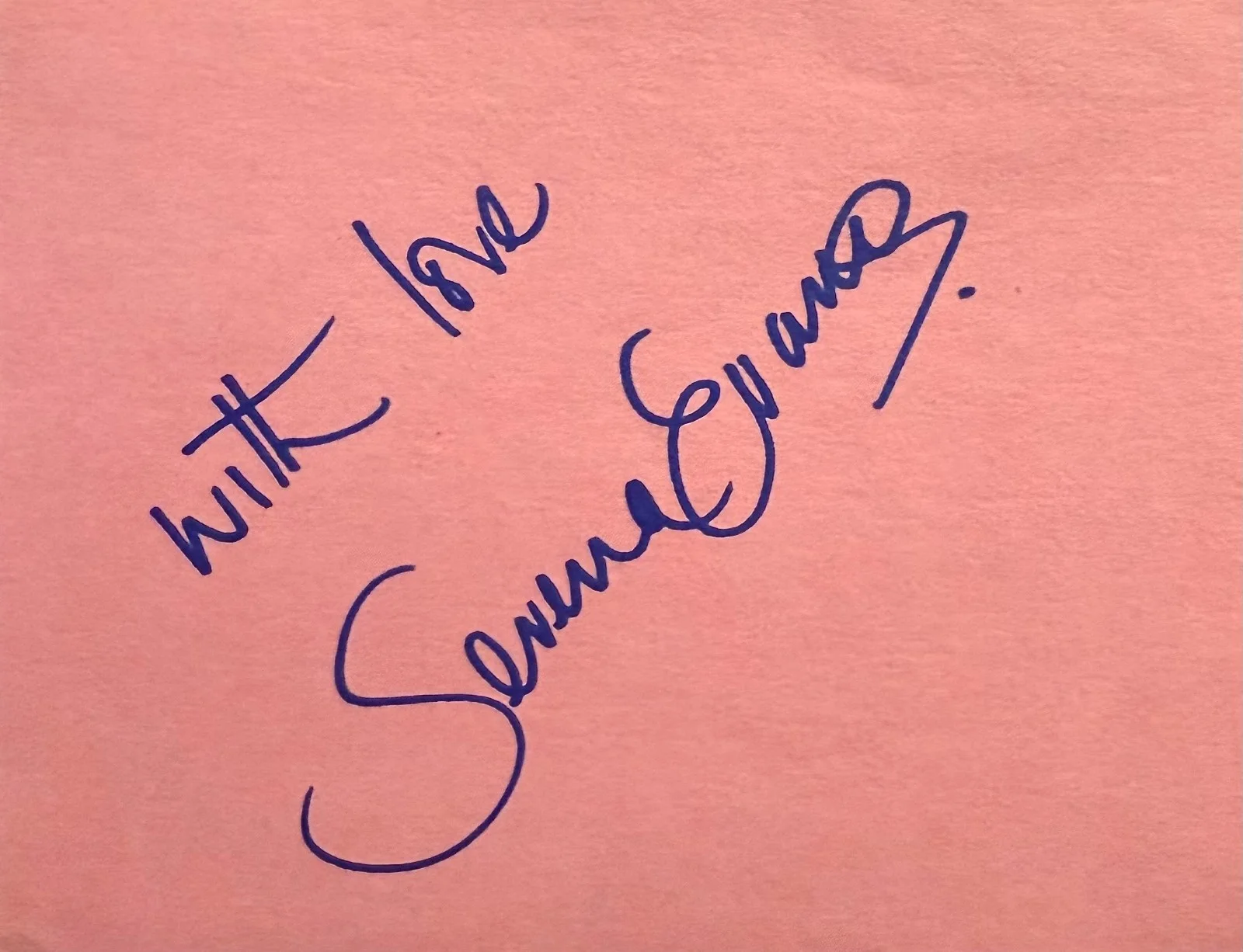 Serena Evans — SERENA EVANS Autographed Signed 4"x 5" ALBUM PAGE The Thin Blue Line DESCENDANTS, изображение 3
