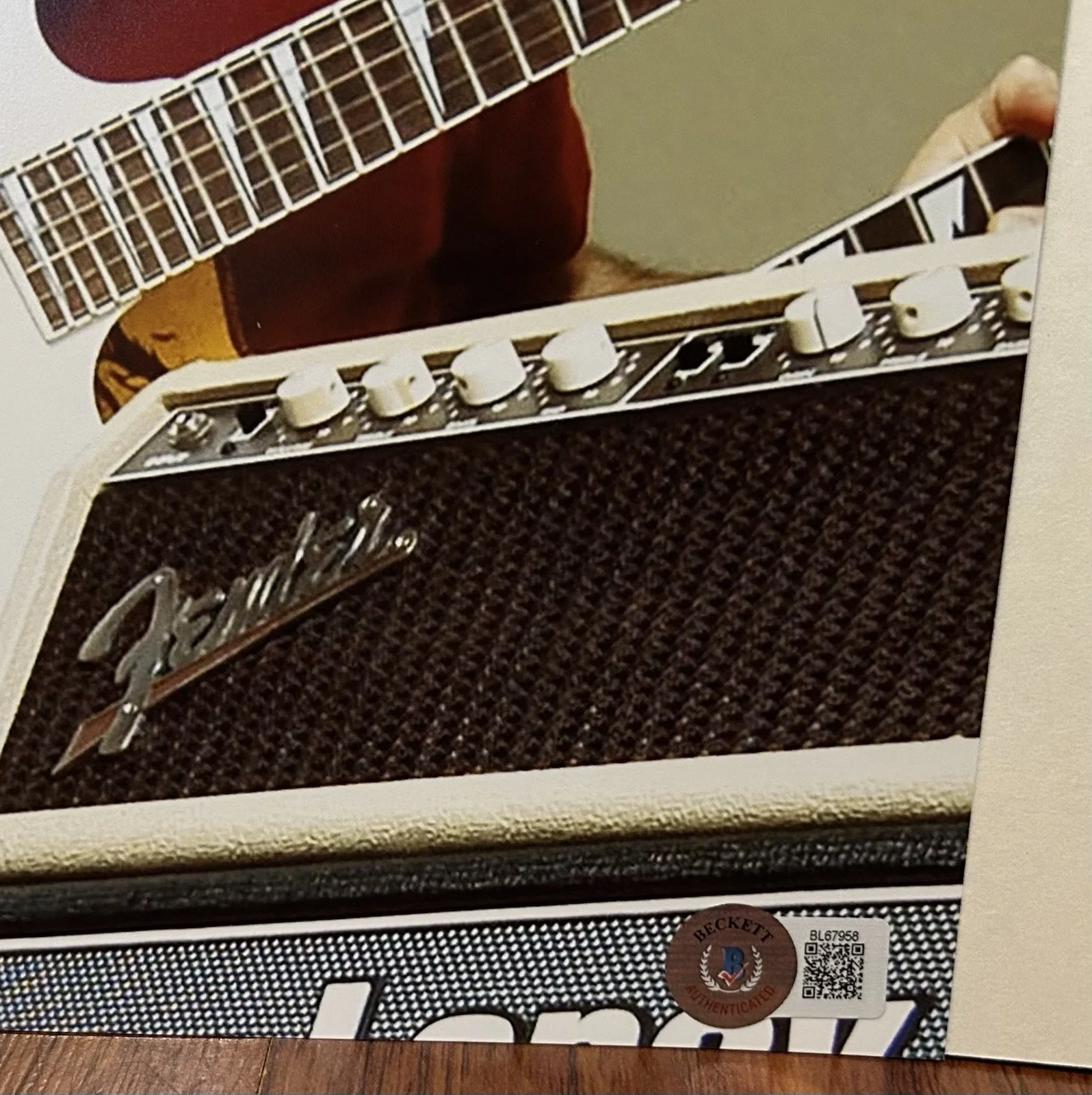 PAUL GILBERT SIGNED 8x10 PHOTO M MR. BIG TO BE WITH YOU GUITAR GOD BECKETT BAS, изображение 2