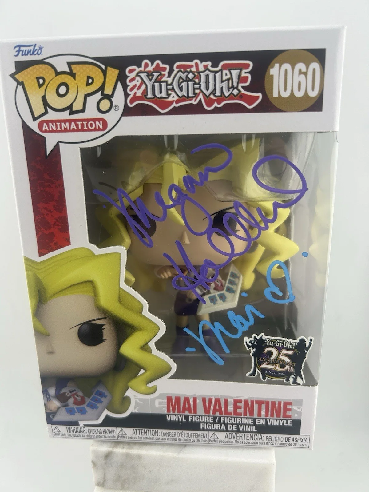 Megan Hollingshead — Megan Hollingshead Signed Yu-Gi-Oh Mai Valentine 1060 Inscribed Funko Pop OC COA