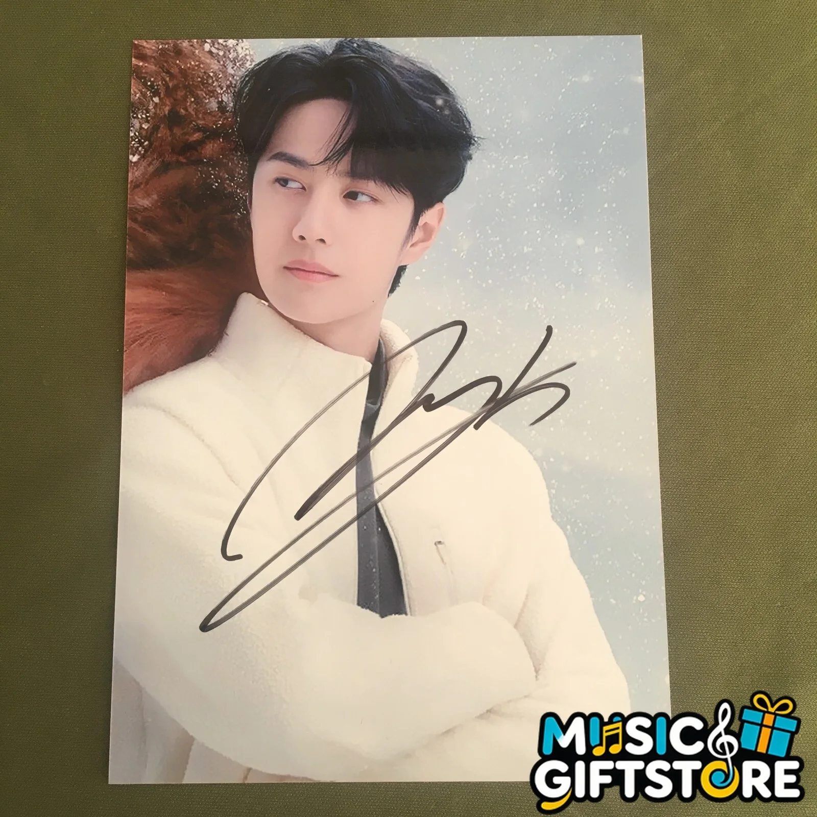 WANG YIBO YI BO PHOTO CARD PICTURE HANG ZHOU GAMES SIGNED AUTOGRAPHED 2023Z #MUG, изображение 4