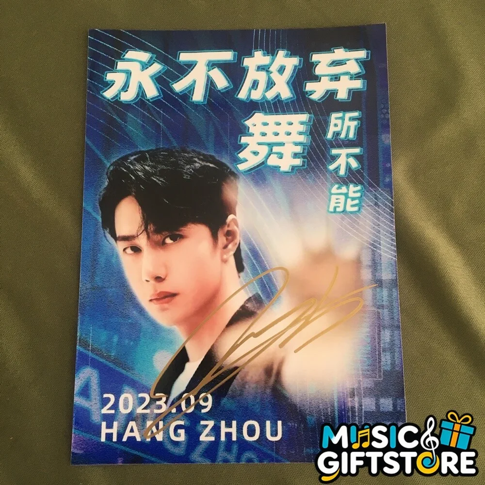 WANG YIBO YI BO PHOTO CARD PICTURE HANG ZHOU GAMES SIGNED AUTOGRAPHED 2023D #MUG, изображение 4