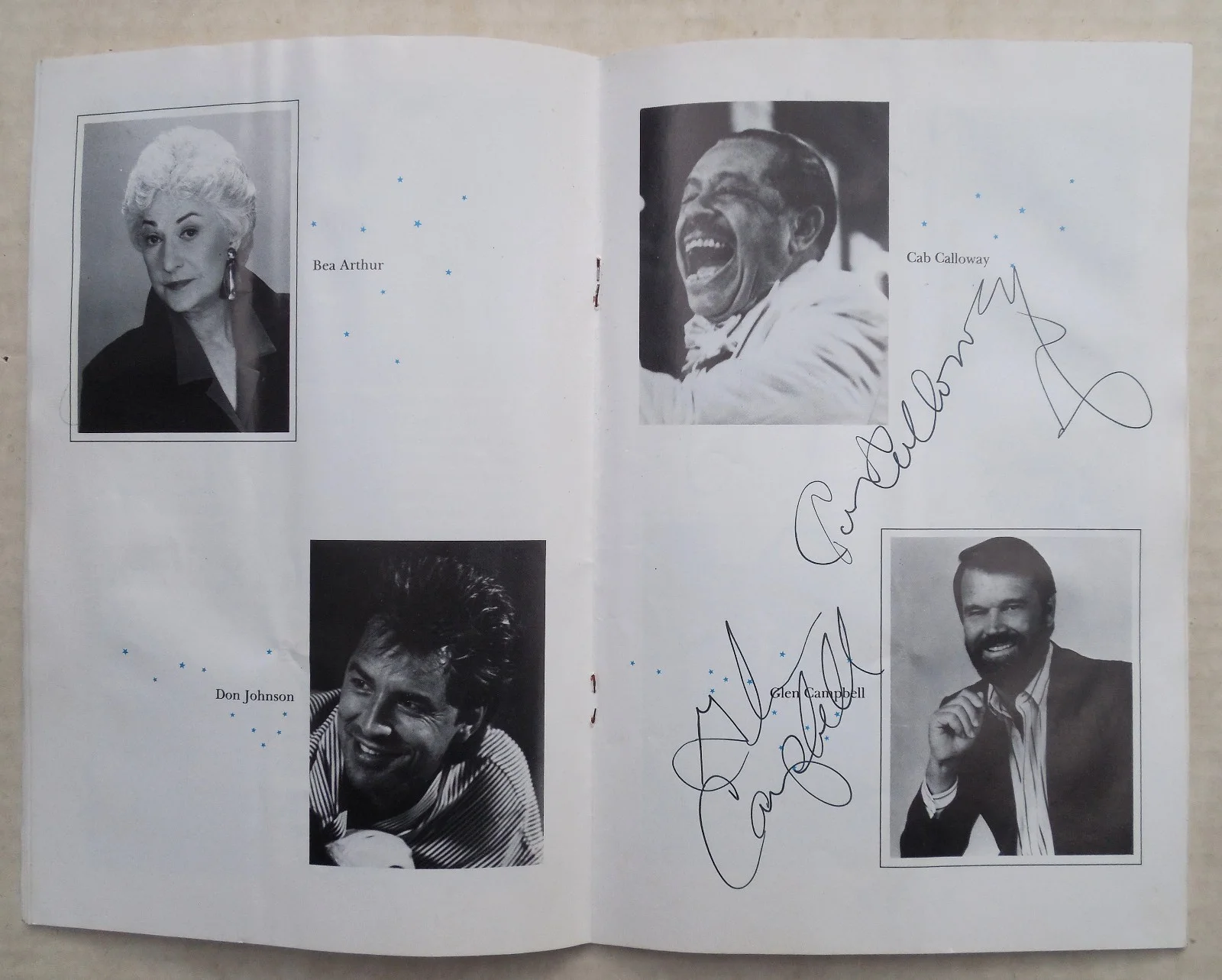 FESTIVAL AT FORD'S PROGRAM SIGNED CAB CALLOWAY GLEN CAMPBELL DAVID COPPERFIELD +, image 2