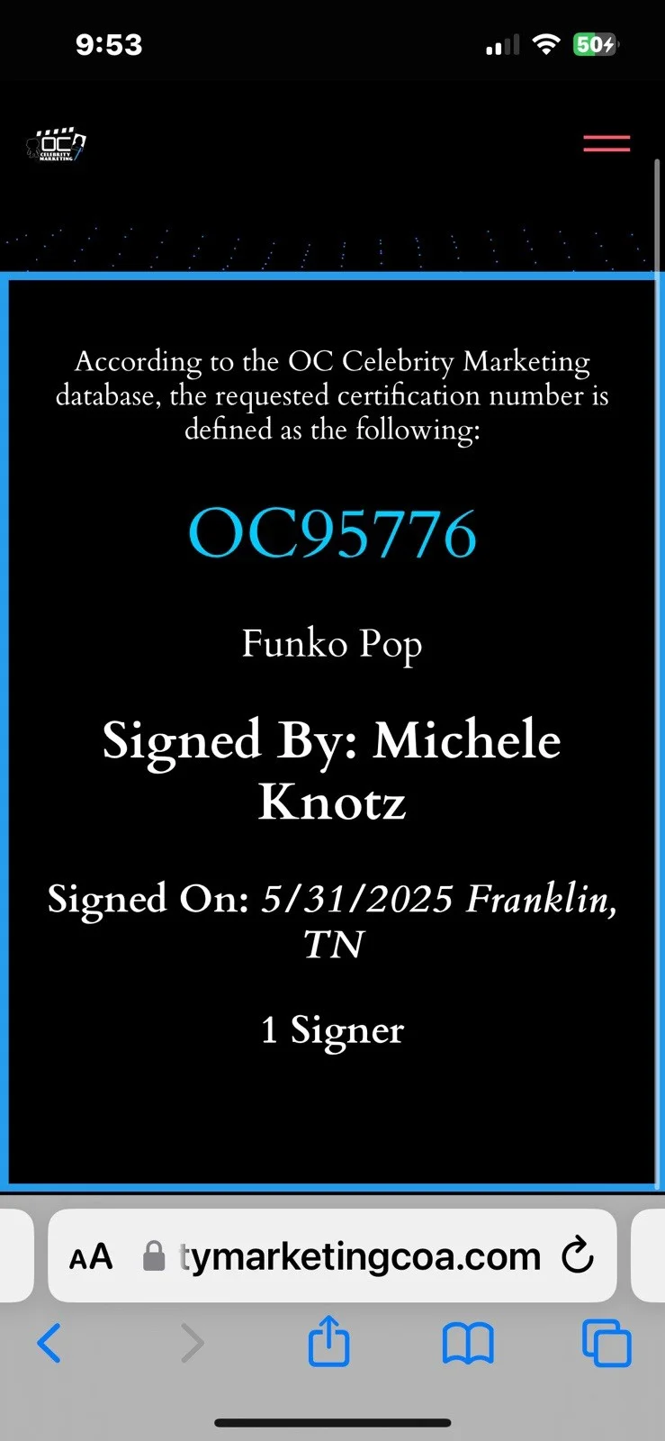 Michele Knotz — Michele Knotz Signed Autograph Bulbasaur Funko Pop 453 Pokemon OCCM Cert Green, изображение 5