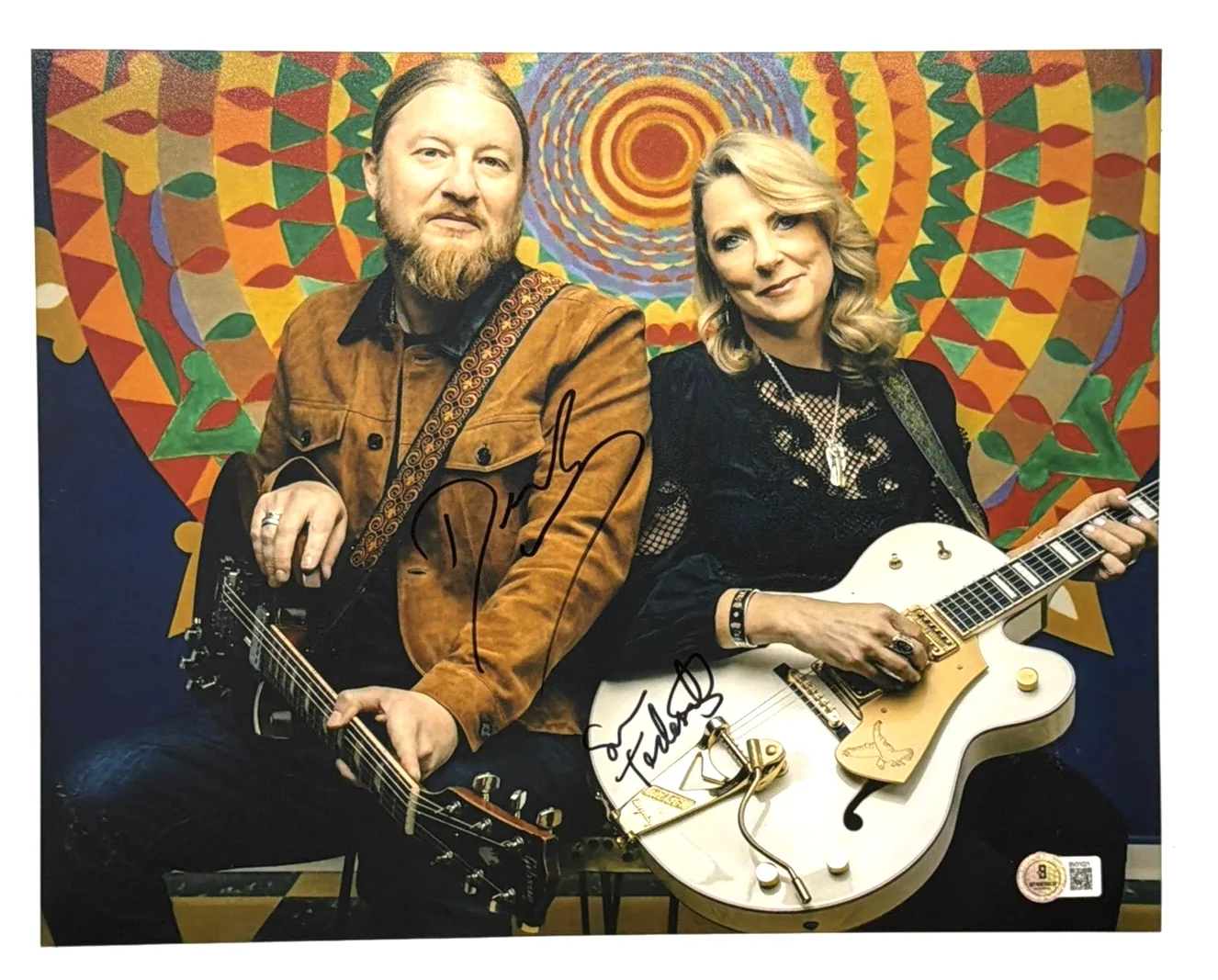 Tedeschi Trucks Band Signed 11x14 Photo Derek Trucks Susan Tedeschi Auto BAS, изображение 2