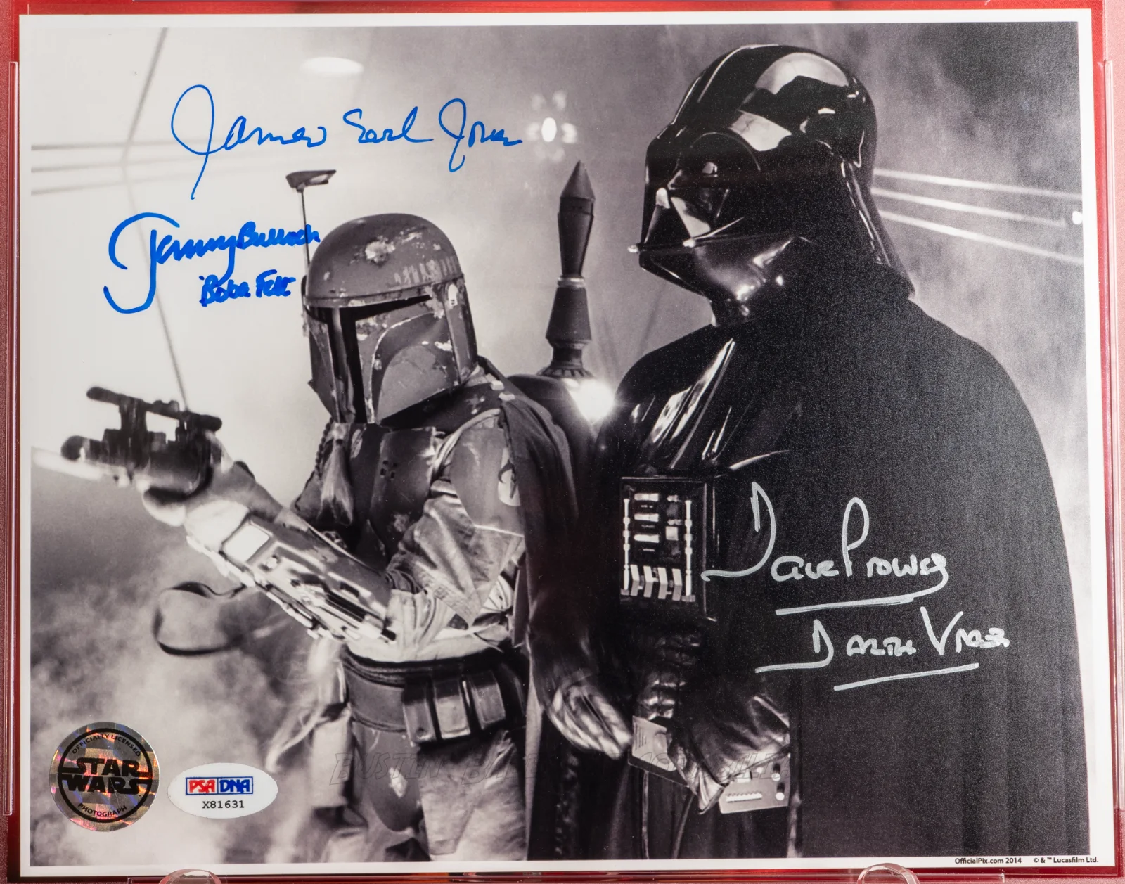 James Earl Jones, Jeremy Bulloch, David Prowse — PSA Signed JAMES EARL JONES, JEREMY BULLOCH, DAVID PROWSE 8x10 Photo | Star Wars, изображение 2