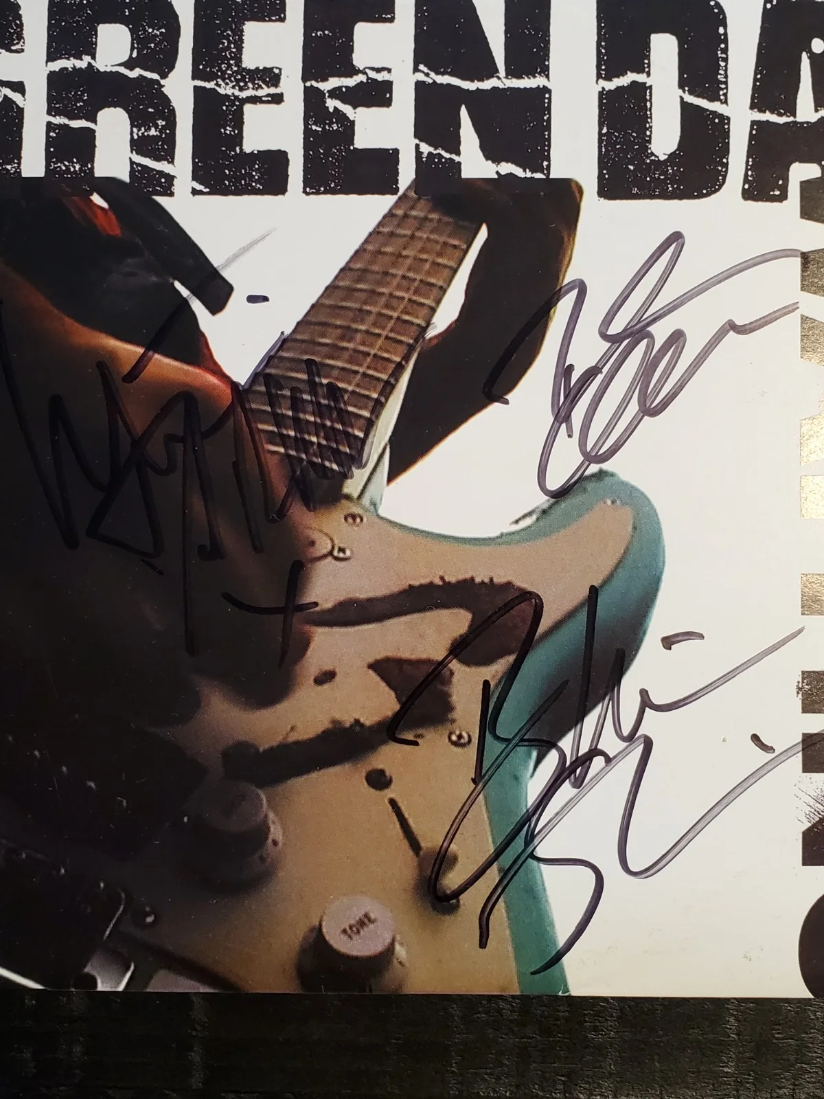 Green Day Full Band Waiting Maria Hand Signed Autographed Vinyl LP Album Record, изображение 2