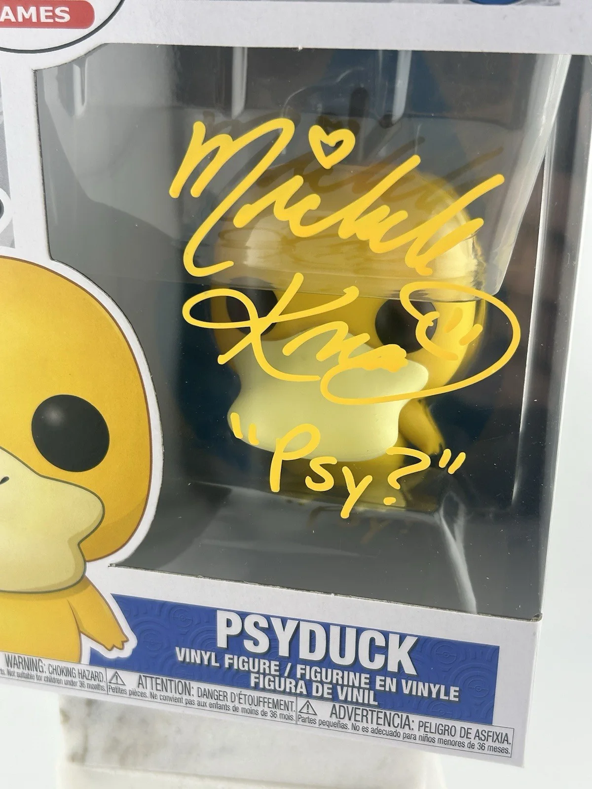 Michele Knotz — Michele Knotz Signed Autograph w/ Inscription PSY Funko Pop 781 Pokemon OCCM YW, изображение 2