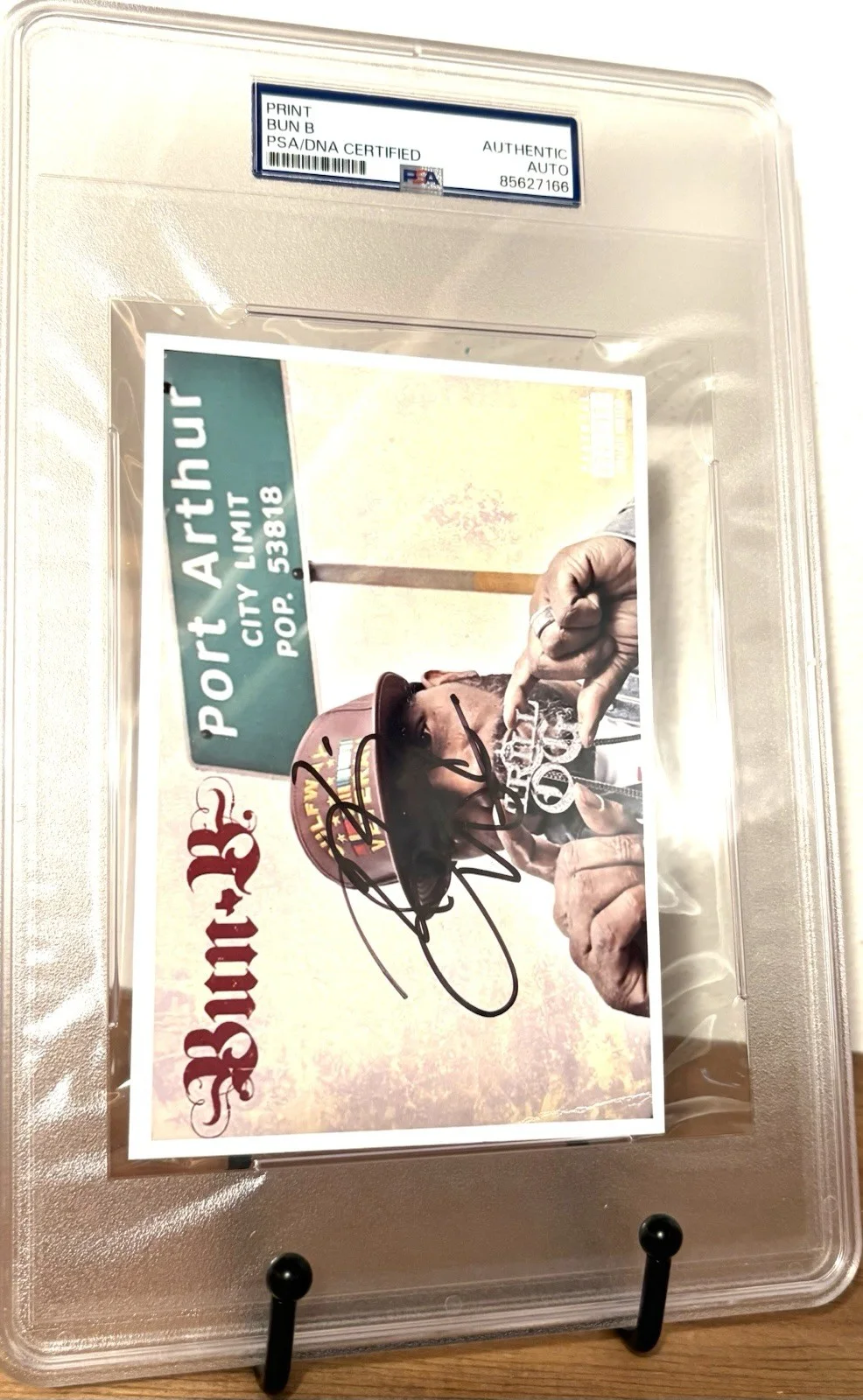 BUN B UGK SIGNED Photo PSA/DNA AUTHENTICATED Auto Slabbed HOUSTON RAP HIP HOP, изображение 3