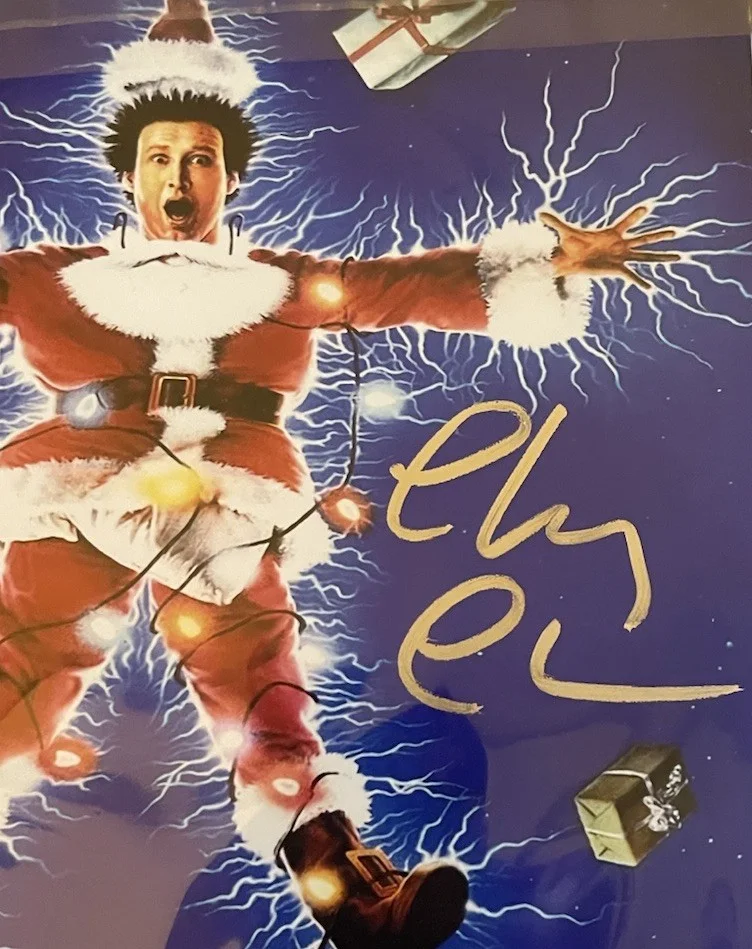 BAS COA CHEVY CHASE SIGNED “CHRISTMAS VACATION” 8X10 PHOTO, image 2