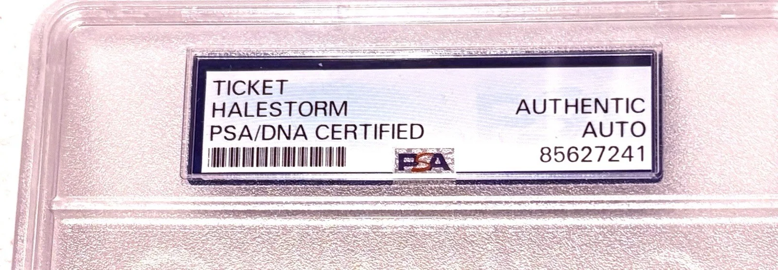 HALESTORM Band SIGNED Ticket Stub PSA/DNA Auto Slabbed, image 2
