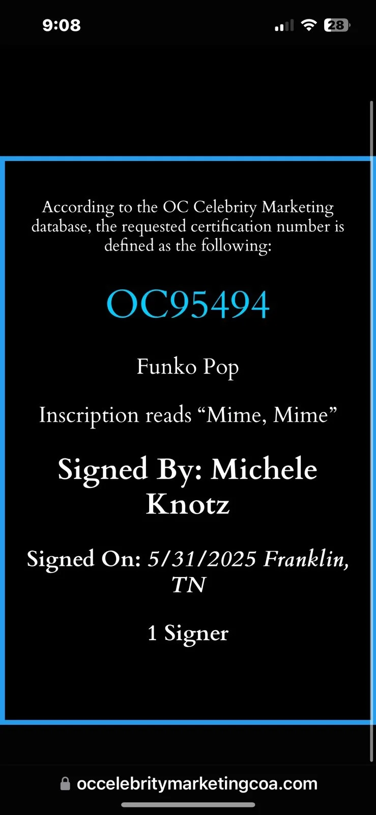 Michele Knotz — Michele Knotz Signed Autograph w/ Inscription Mr. Mime Funko Pop 582 Pokemon BL, image 5