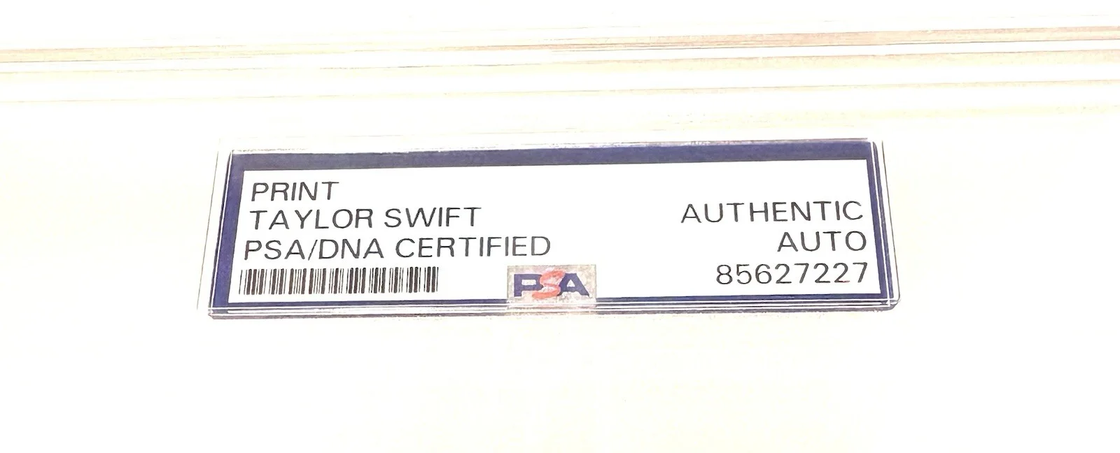 TAYLOR SWIFT SIGNED Photo PSA/DNA Auto Slabbed MIDNIGHTS B, image 4