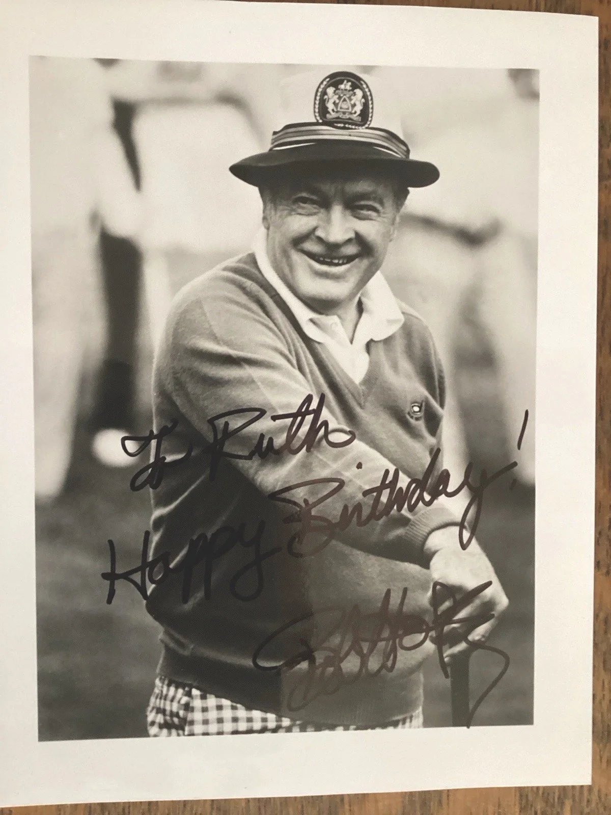 Bob Hope Signed 8x10 Photograph and Personal Letter Secretary Annette Siegel, изображение 3