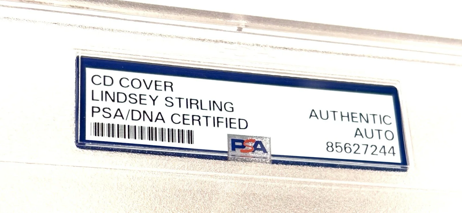 LINDSEY STIRLING SIGNED PSA/DNA Auto Slabbed CD, image 2