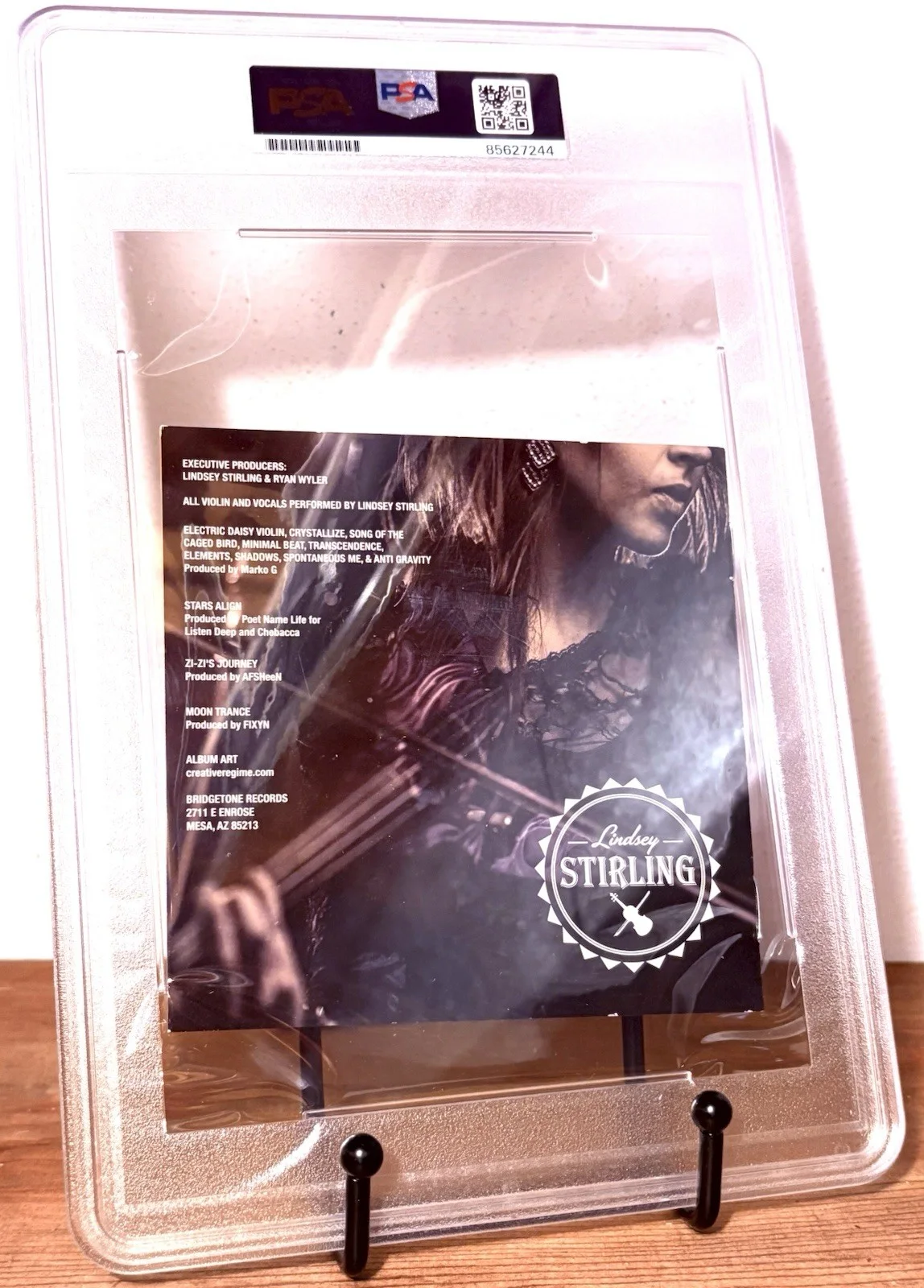 LINDSEY STIRLING SIGNED PSA/DNA Auto Slabbed CD, image 3
