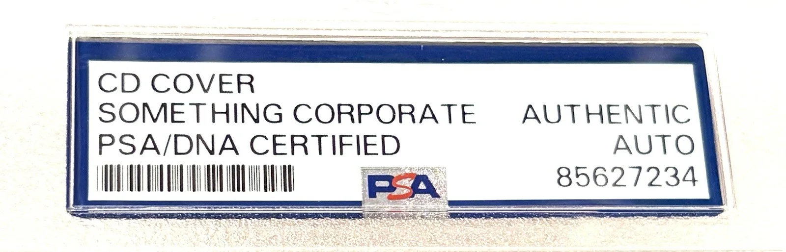 SOMETHING CORPORATE Band SIGNED PSA/DNA Auto Slabbed CD, image 2