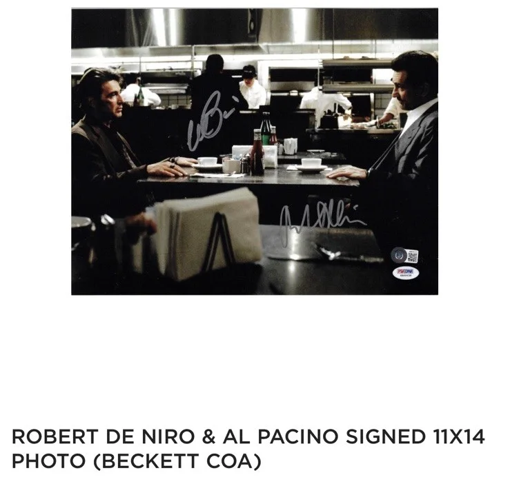 Al Pacino, Robert DeNiro — HEAT: AL PACINO ROBERT DeNIRO Signed 11x14 " Original Authentic Autographs w/COA, изображение 2