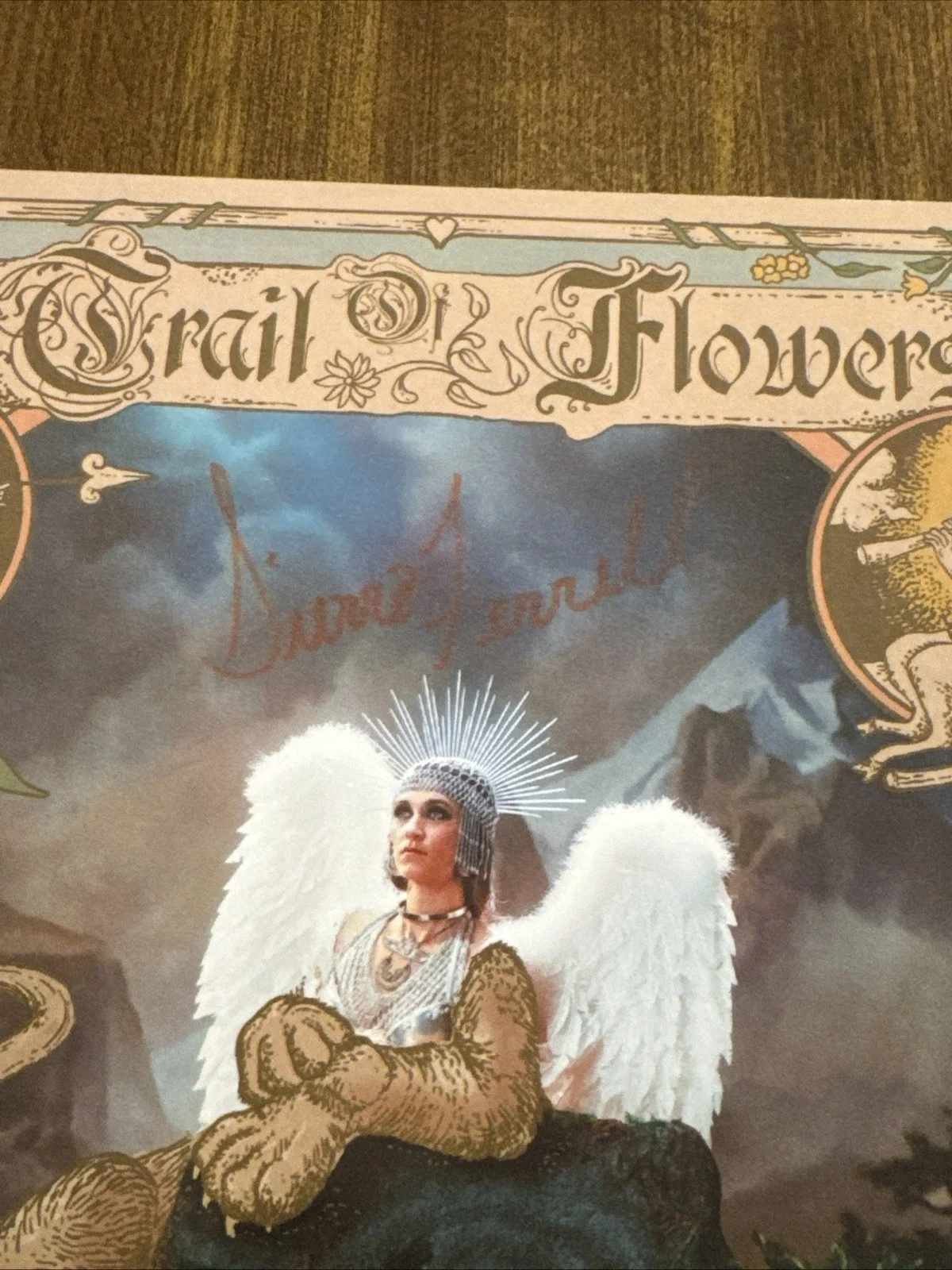 SIERRA FERRELL SIGNED TRAIL OF FLOWERS VINYL ALBUM Autograph Zach Bryan Country, изображение 2