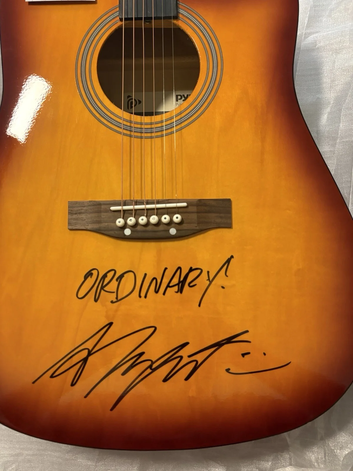 ALEX WARREN SIGNED F/S ACOUSTIC GUITAR ORDINARY! AUTOGRAPHED RARE HOT JSA COA, изображение 3