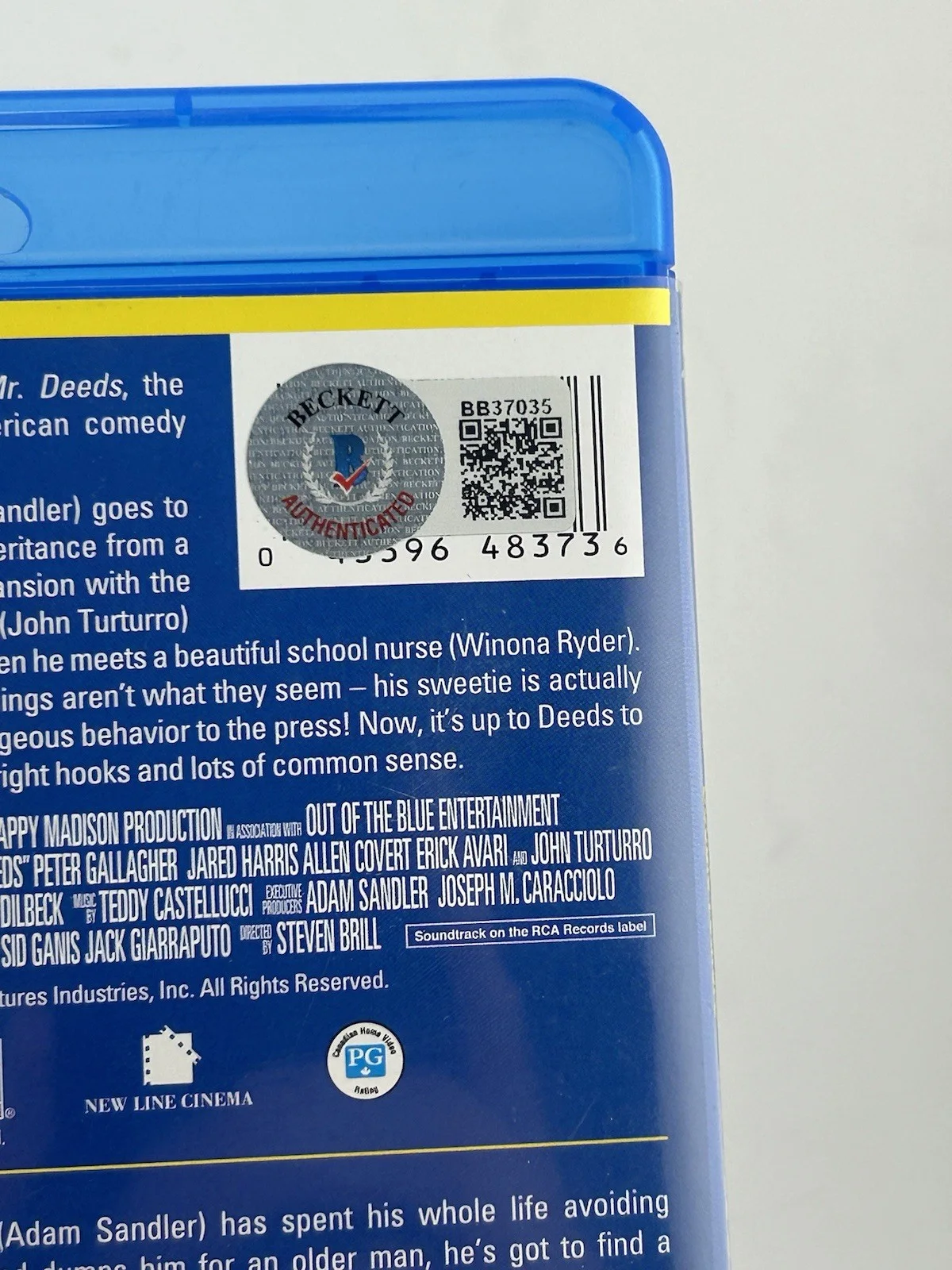 Kristy Swanson — Kristy Swanson Autographed Signed Big Daddy Blu Ray DVD Beckett Certified, изображение 5