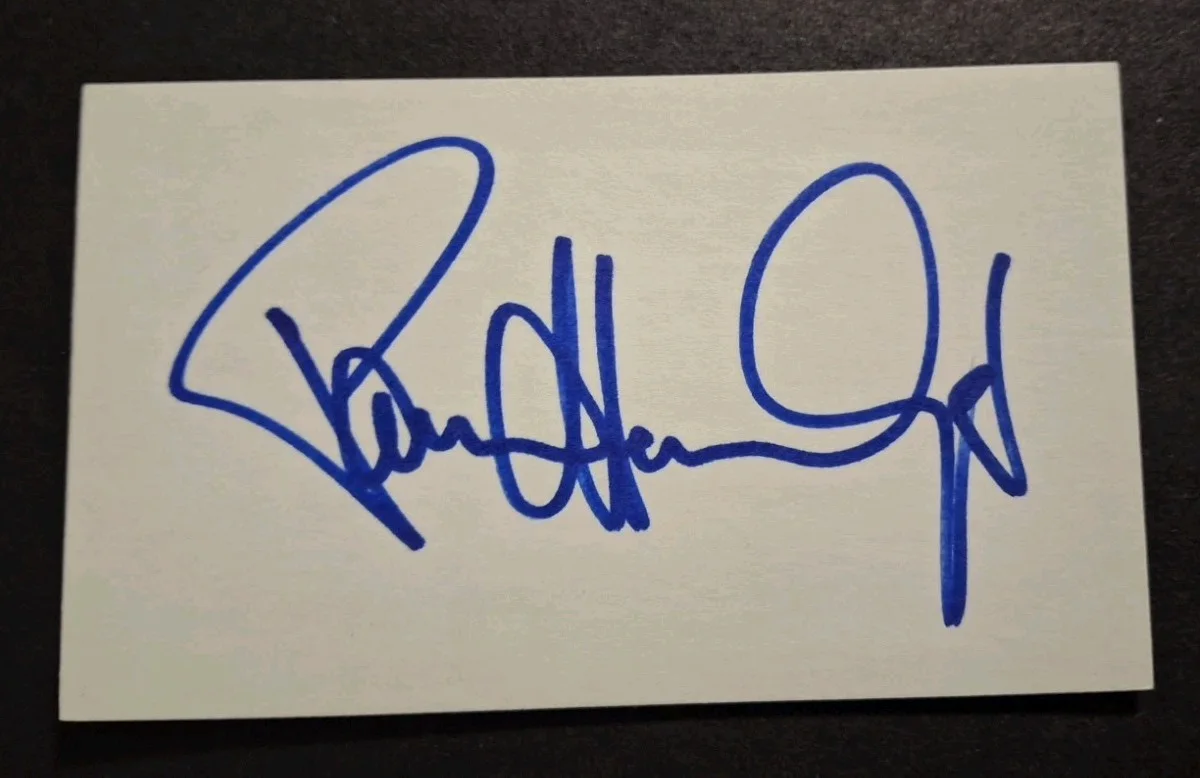 PAUL STANLEY - KISS "THE STARCHILD" ROCK BAND GUITAR PLAYER SIGNED Index W/PROOF, image 4