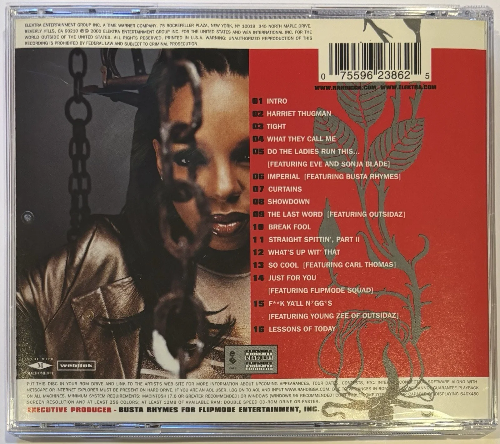 RAH DIGGA Autographed/Signed 8X10 DIRTY HARRIET CD Booklet Beckett BAS RARE!, изображение 4
