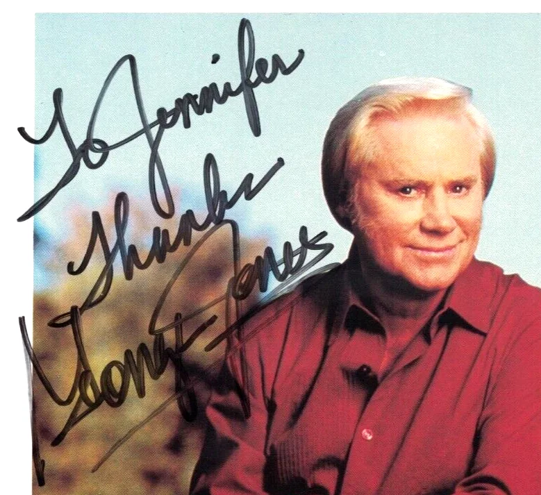 GEORGE JONES Autographed JSA 8X10 He Stopped Loving Her Today FREE SHIP! Not PSA, image 2