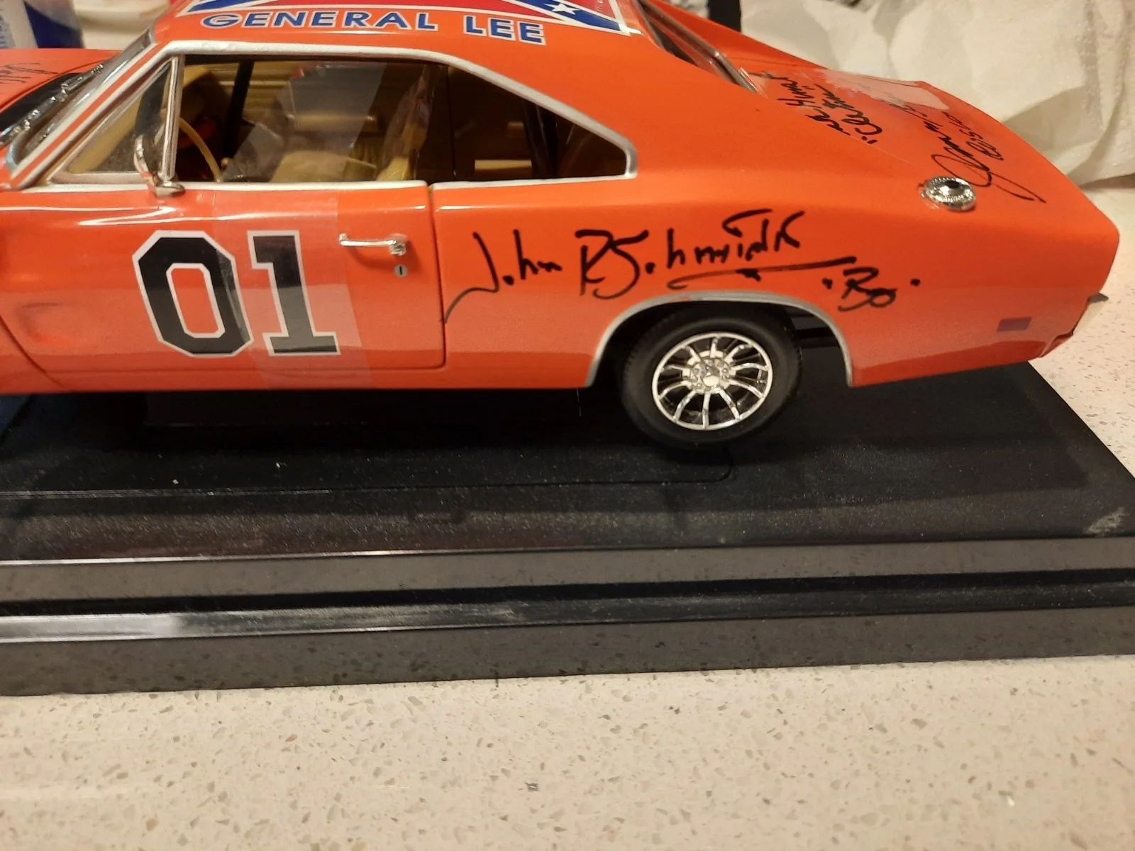 PHOTO — the dukes of hazard cast signed sports centre authenticated # 65713 COA used, изображение 5