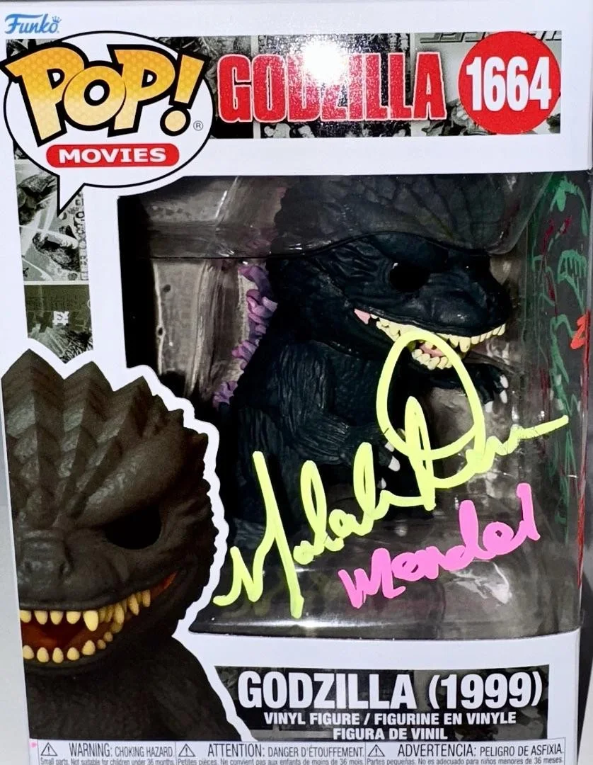 Malcom Danare — Malcom Danare Signed Funko Pop #1664 "Godzilla" w/drawing (Godzilla 1999) - SWAU, изображение 2