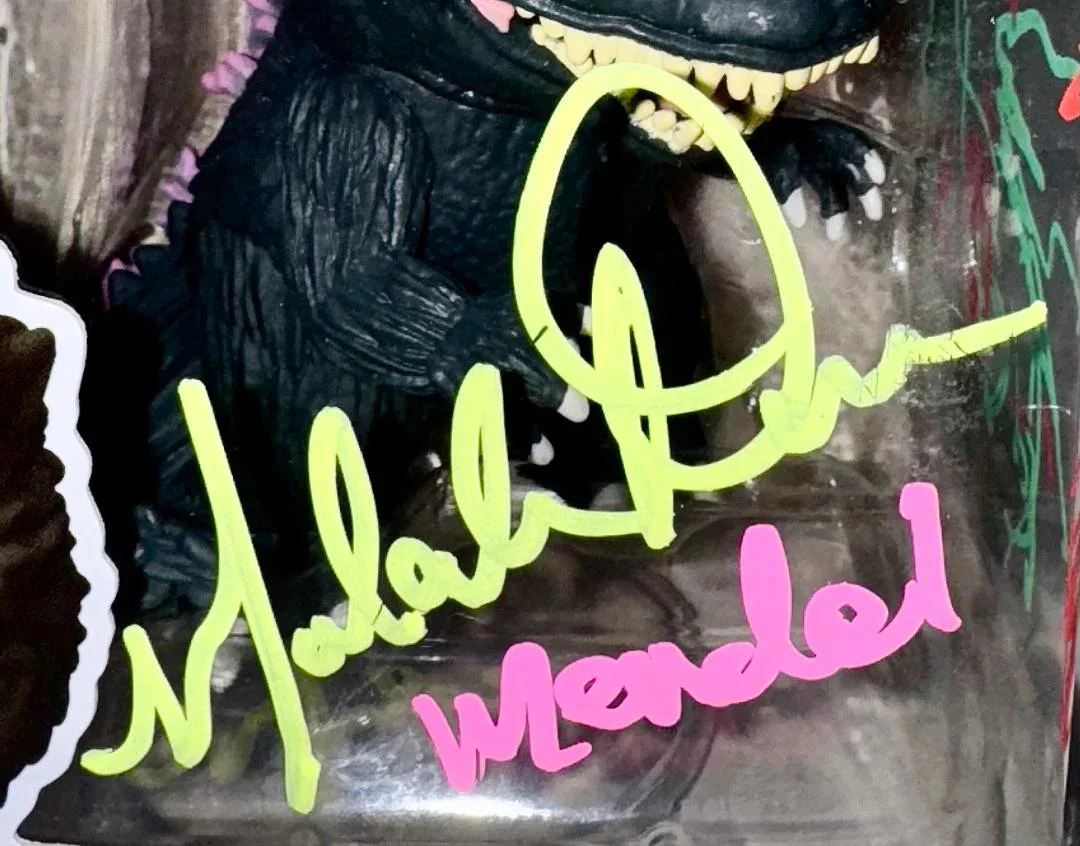 Malcom Danare — Malcom Danare Signed Funko Pop #1664 "Godzilla" w/drawing (Godzilla 1999) - SWAU, изображение 3