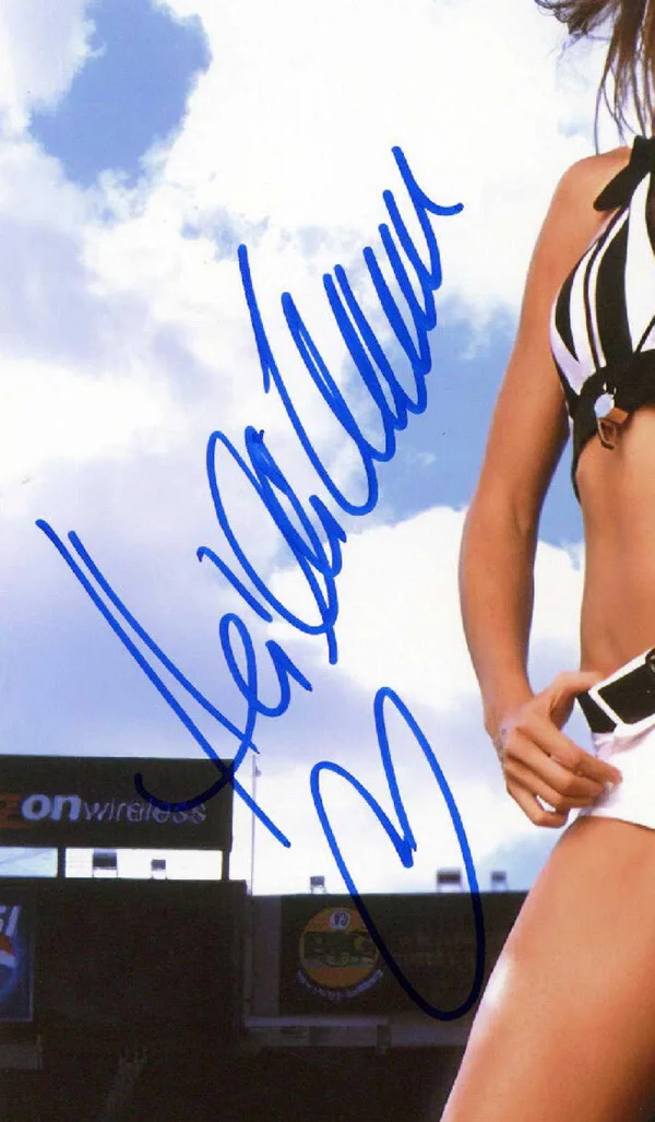 HEIDI KLUM SIGNED 11x14 PHOTO SI VICTORIA SECRET MODEL SUPERMODEL AGT BECKETT, изображение 2