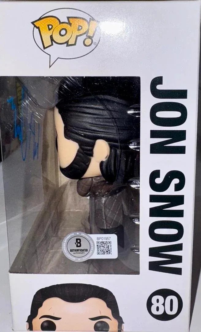 Kit Harington — Kit Harington Signed Funko #80 "Jon Snow" (Game Of Thrones) - Beckett COA, изображение 4