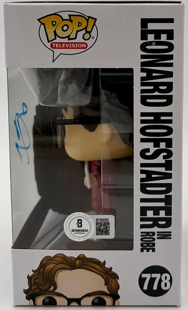 Johnny Gaelicki — Johnny Gaelicki signed "Leonard Hofstadter" Funko #778 (Big Bang Theory)-Beckett, изображение 3