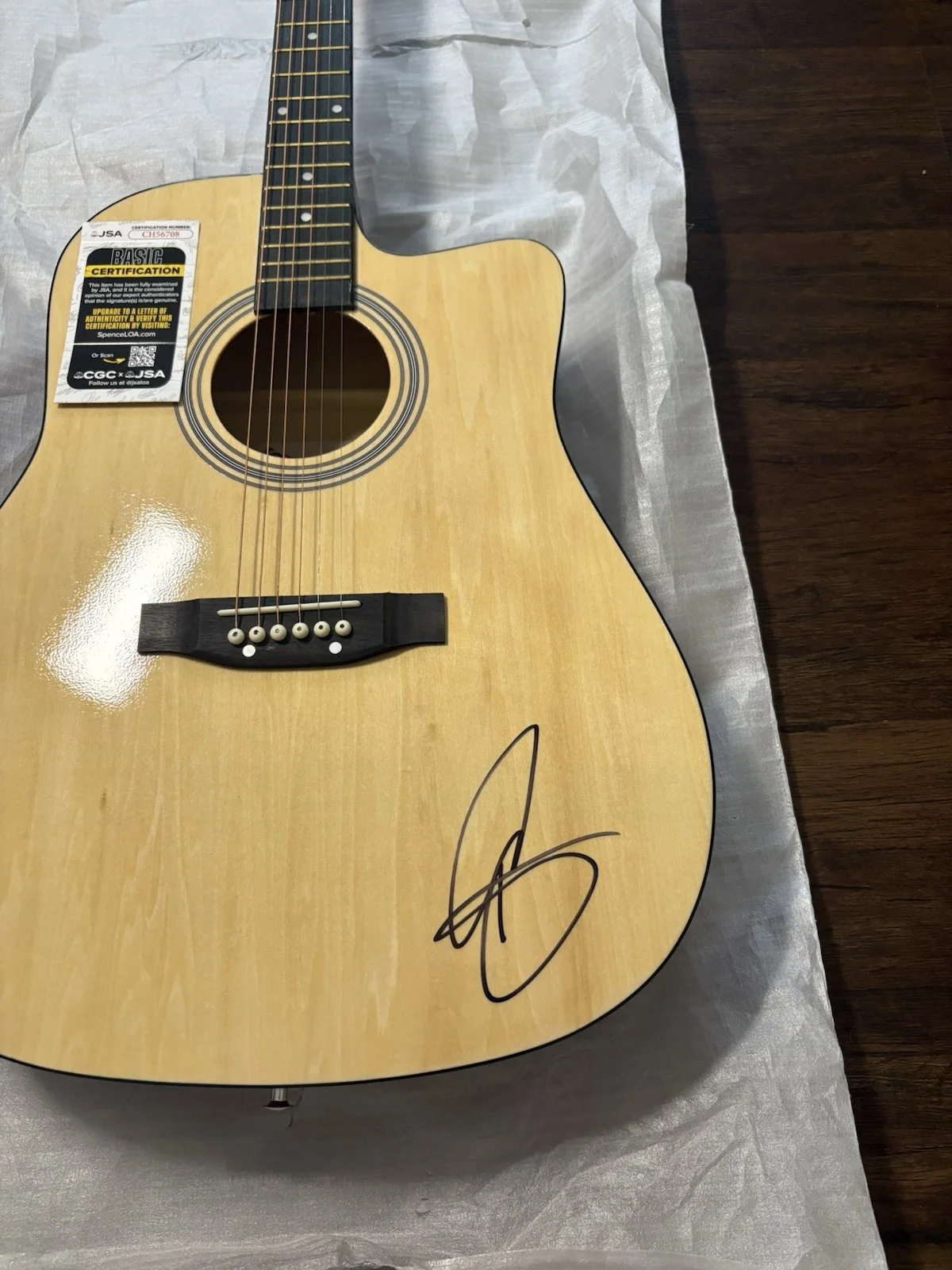 RILEY GREEN SIGNED F/S ACOUSTIC GUITAR COUNTRY AUTOGRAPHED RARE HOT JSA COA, изображение 2