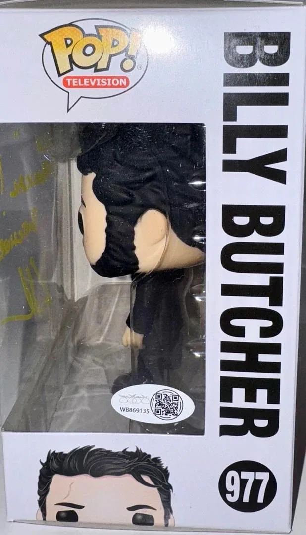 Karl Urban — Karl Urban Signed Funko Pop #977 "Billy Butcher" The Boys w/Inscription-JSA COA, изображение 4