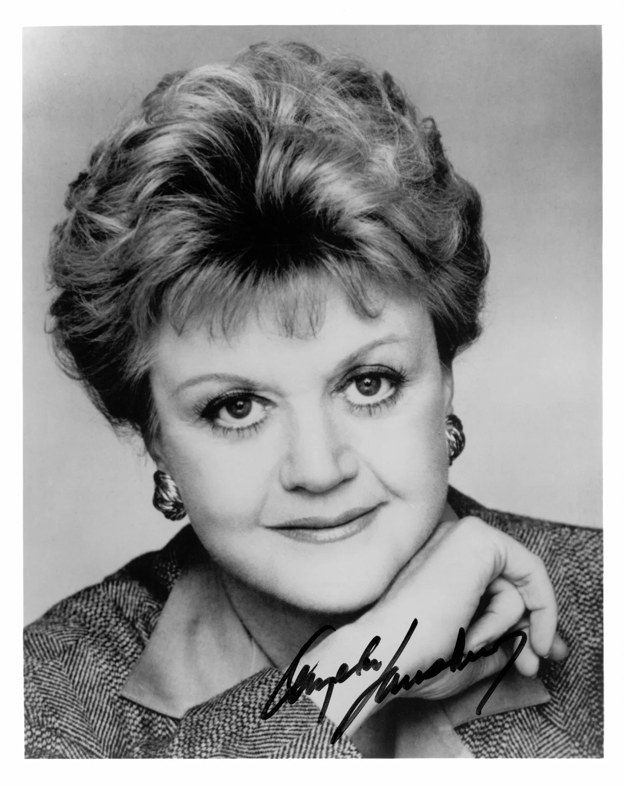 Angela Lansbury and Bradley Pierce — Angela Lansbury Signed Autograph Photo 8x10 Murder she wrote Disney Beauty Beast