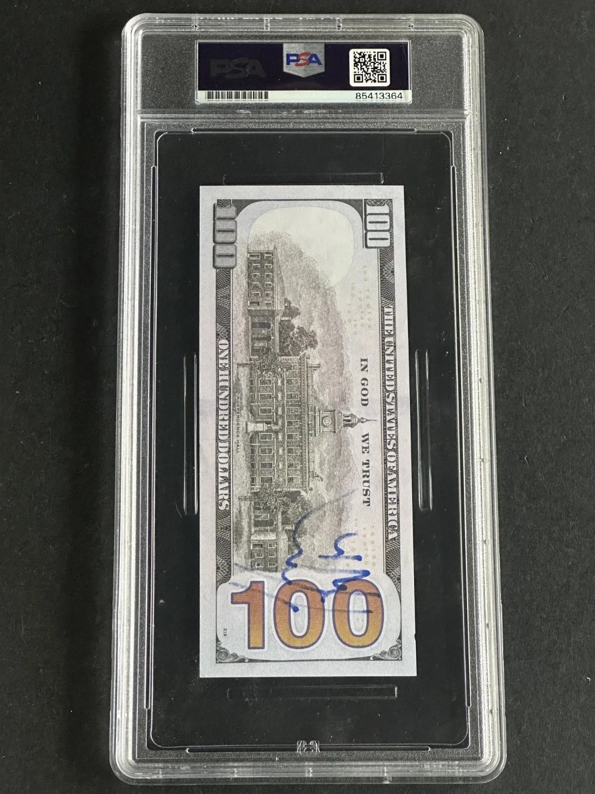 HULK HOGAN — HULK HOGAN Signed $100 DONALD TRUMP bill PSA/DNA ENCAPSULATED autod@ RNC in 2024, изображение 3