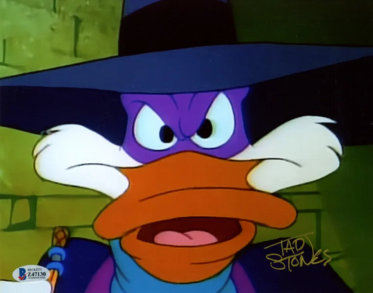 Tad Stones — TAD STONES SIGNED AUTOGRAPHED 8x10 PHOTO DARKWING DUCK ARTIST DISNEY BECKETT BAS
