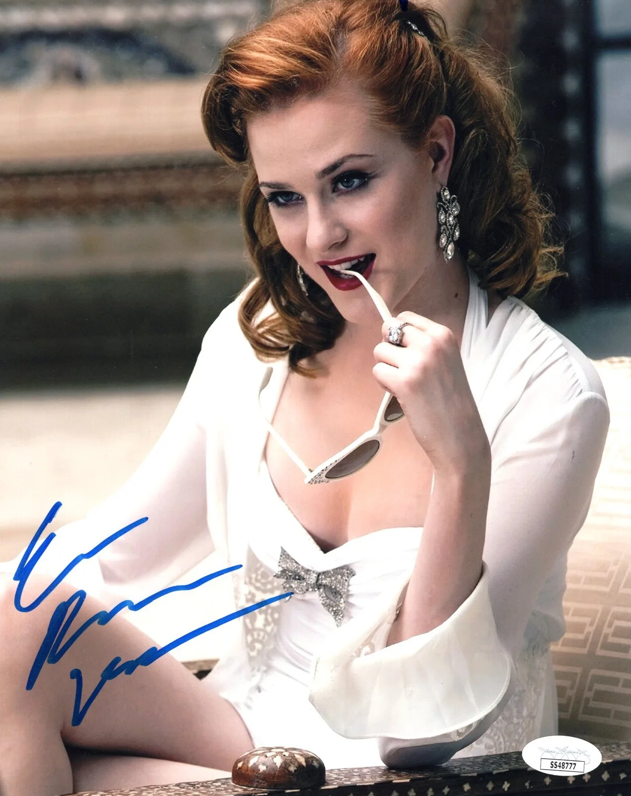 Evan Rachel Wood Actress Hand Signed 8x10 Photo with JSA COA, image 2