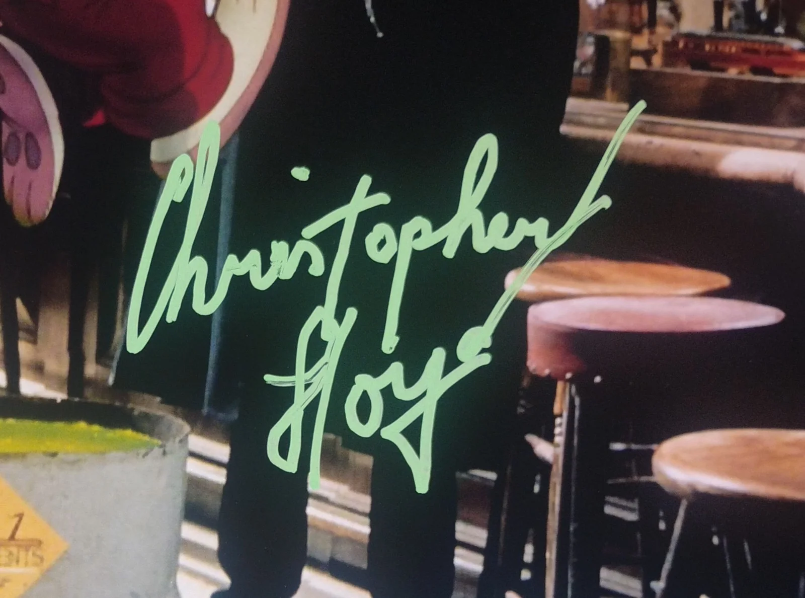 Christopher Lloyd Hand Signed 8x10 Photo COA Roger Rabbit NO US TARIFFS, image 4